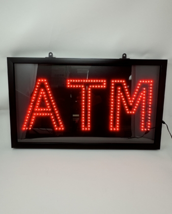 22" x 12" red ultra bright led atm sign